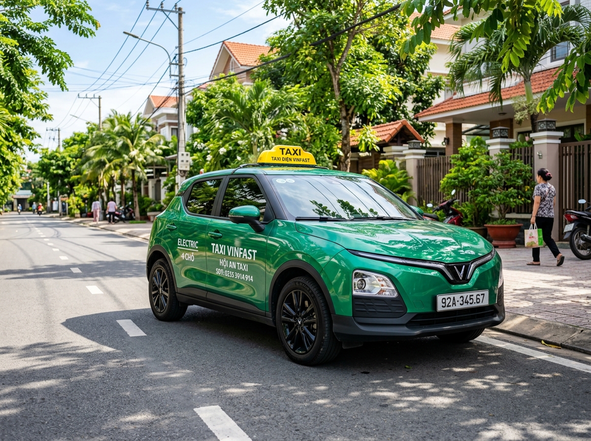Taxi điện 4 chỗ Hàm Tân