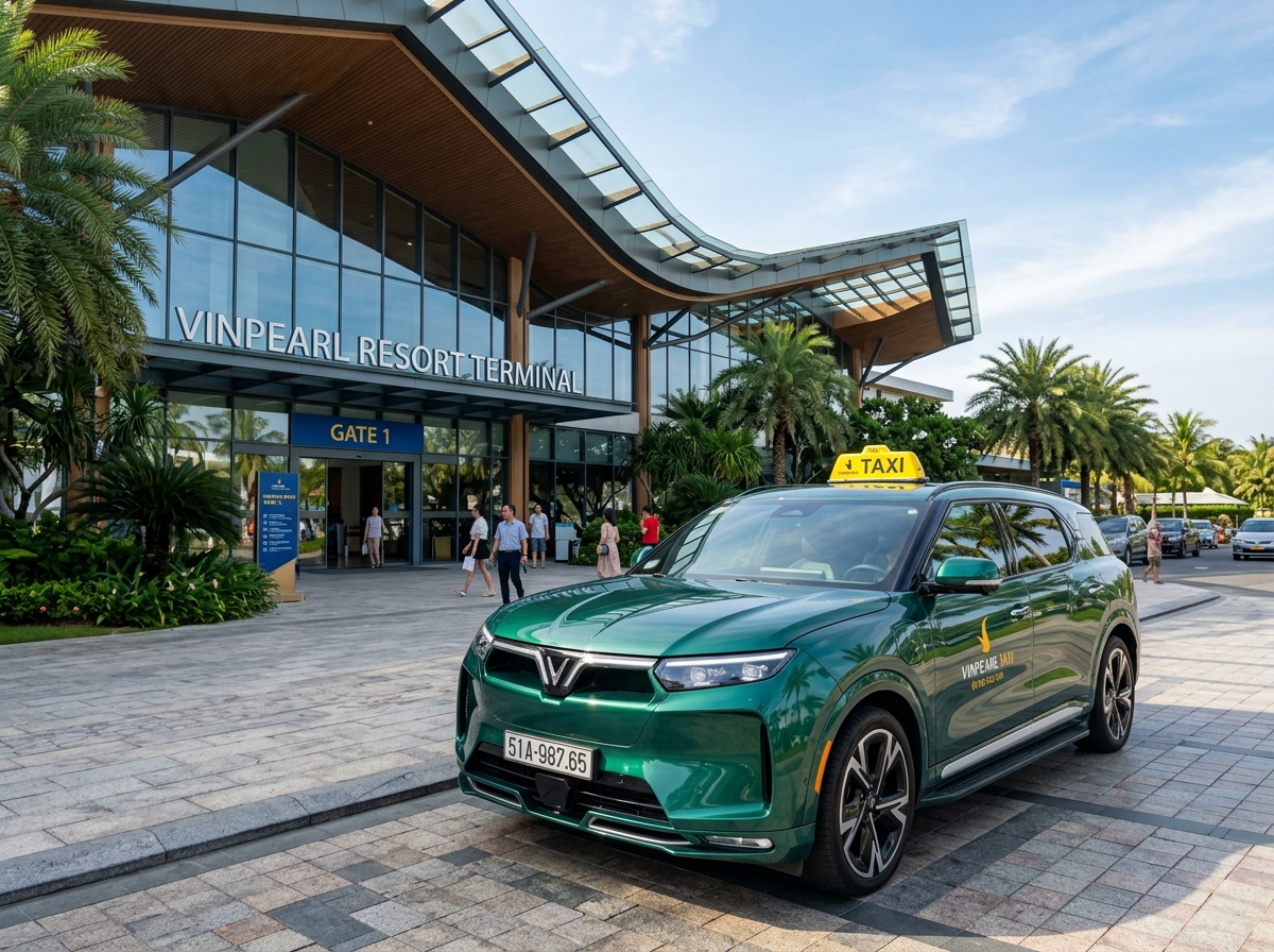 Taxi điện 7 chỗ Hàm Tân